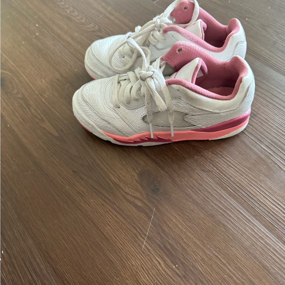 Pink and white Jordan